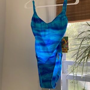 NWT Vintage Too Hot Brazil One Piece Swimsuit